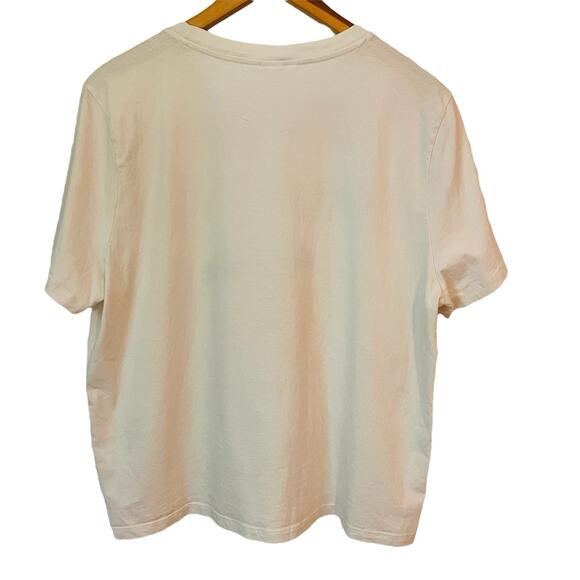 H&M Provence Graphic T-Shirt Women’s XL White Lemon Print Côte d’Azur Cotton - Picture 2 of 5